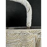 Vtg Antique Beaded handbag regency coquette glam White Photo 7