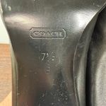 Coach P120 Jamie 2” black silver leather loafer shoe size 7.5 B Photo 10