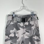 Hollister Gray Camo Camouflage Ultra High-Rise Jogger Style Buckle Belt Pants S Photo 1