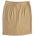 Loft (8) Button Pockets Detail A-Line Straight Skirt Back Slit Zipper Closure Photo 9