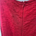 St. John  Red Texture Stretch Cap Sleeve Knee Length Zip Up Dress Size 10 Photo 9