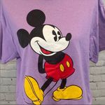 Disney  T-Shirt 100% Cotton Mickey Mouse Purple-Large Photo 1