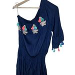 Lilly Pulitzer Amerie Romper Size L Navy Blue Photo 2
