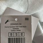 Cotton On Curve Summer Knit Twist Back Vestlette Top in White Size 16 New w/Tag Photo 3