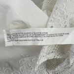 FDJ Women's Garden Core Peasant Coastal Embroidered Crochet Vacation Top Size 4 White Photo 9