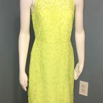 J.Crew  Collection Neon Yellow Lace Dress Size 4 Photo 2