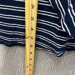 Adrienne Vittadini Skirt Womens Large Blue Striped Tie Wrap Nautical Preppy Boho Photo 2