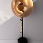 Elegant Metal Sequin Dangle Drop Earrings for Women Gold Photo 5