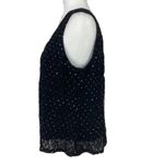 R & M Richards  VTG 90s Glam Black Sequin Sleeveless Nylon Blend 16 WP NWOT Photo 2