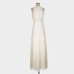 BHLDN  Jill Stuart Iva Crepe Maxi Dress Gown Ivory Size 2 Anthropologie Photo 5