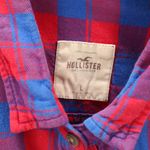 Hollister  Red Flannel Plaid Vintage Y2K Gingham Buffalo 90s Urban Shirt Large Photo 8