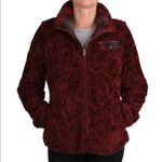 Pendleton  Burgundy Fuzzy Furry Zip Jacket Medium Photo 0