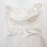MORE TO COME Sophia Strapless Midi Dress in White XS Photo 4