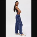 Urban Outfitters  Women’s Blue BDG Jess Straight Leg Nylon Track Pant Size XS Photo 2