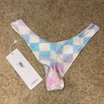 Alo X Frankies Bikinis Cheeky Bikini Bottom Pastel Checker Size S White Photo 3