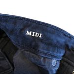 American Eagle Soft Black Cutoffs Stretch Mid Rise Denim Jean shorts Midi 8 Photo 5