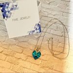 Sterling Silver Mother & Child Crystal Necklace Silver Photo 1