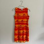 Y2K‎ ORANGE CALIFORNIA CONCEPTS TROPICAL SUNSET MINI DRESS Photo 1