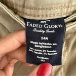 Faded Glory  Light Khaki Wide Leg Cargo Pants Photo 4