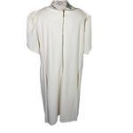 DKNY Ivory Plus Sz 22W Dress Women Short Sleeve Petal Curvy Cocktail Hem Style Photo 1