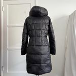 Michael Kors Ladies Fiber-filled Fitted Puffer Jacket Winter Coat Long XS Black Photo 3