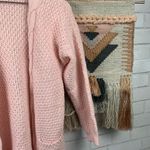 Vintage Style Boho Cable Knit Sweater Cardigan Size M Photo 5