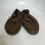 Minnetonka brown soft pebbled leather moccasins indoor outdoor slippers size 8 Photo 2