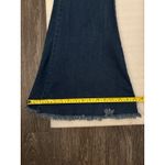Blue Denim Wide Leg Bellbottoms Raw Hem Jeans XL Casual Festival Bohemian Hippie Photo 7