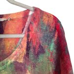 Soft Surroundings  Sz M Plein De Couleurs Sweater Tunic Top Rainbow Art to Wear Photo 3