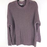 American Eagle  Women's Sweater Knitted Long Sleeve Crew Neck Pullover Purple S Photo 0