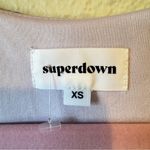 superdown  Revolve Purple Floral Long Sleeve Bodysuit Womens XS Casual Boho Flowy Photo 1