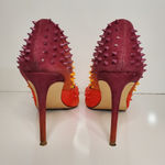 Steve Madden Testy Pointed Yellow Orange Purple Ombre Spiked Heels 6.5M Photo 3