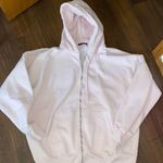 Brandy Melville light pink zip up christy hoodie Photo 0