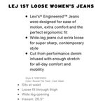 Levi's  Engineered Jeans Dark Washed LEJ 1st Loose Wide Leg Cropped Jeans 27 Photo 14