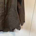 Christian LaCroix NWT  brown button up shirt with embroidered flowers size m Photo 3