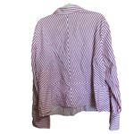 Jones New York  Womens Size 3X Multicolor Stripe Button Up Top Long Sleeve Blouse Photo 3