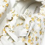 Madden Girl  Marisa White Floral Lace Up Fashion Tennis Shoes, Size 10 Photo 4