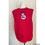 Bobbi Brooks Red Christmas Snowman Holiday Vest XL Photo 1