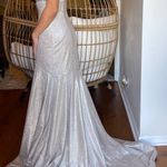 Sherri Hill Nude Sparkly Dress Photo 1