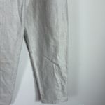 IRO  Belted Paper Bag Waist Linen Blend Cream Trousers‎ Size 38 Photo 3