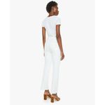 NEW Mother The Hustler Ankle Fray Jeans Fairest of Them All White Size 28 Photo 2