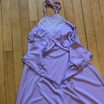 Vintage Lavender Cottagecore Halter Maxi Dress and Shrug Purple Size M Photo 7