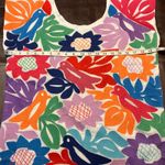 J.‎ Marie The Maya Top Womens Small Floral Bright Embroidered Birds Rayon Pink Photo 14