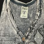 Vocal  brand y2k whimsygoth bedazzled v neck Amazing condition. Fits size M best Photo 3