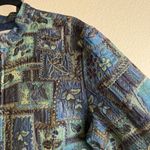 Coldwater Creek Patchwork Jacket Women’s XL Tapestry Floral Zip Retro Artsy Boho Photo 6