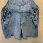 L.E.I denim short overalls sz S y2k 90s light wash casual western cowgirlcore long Photo 3