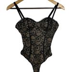 Lulus NEW Spice it Up Black Lace Bustier Bodysuit Size XS Photo 3