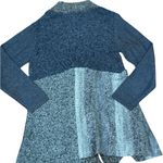 Orvis 🧶✨  V-Neck Snap Cardigan Sweater | Women’s Large | Gray-Blue Wool Blend Photo 6