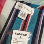 Full Tilt ๐ธ3/$15๐ธ Red Multicolor Stripes Spaghetti Strap Tie Front Summer Top M Photo 6