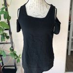 Oh My Gauze Top Women’s Square Neck Cut Out Cotton Cold Shoulder Shirt Boho Black Size undefined Photo 3